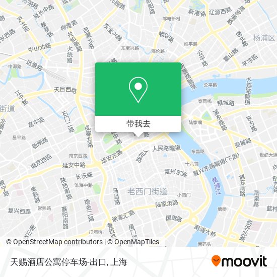 天赐酒店公寓停车场-出口地图