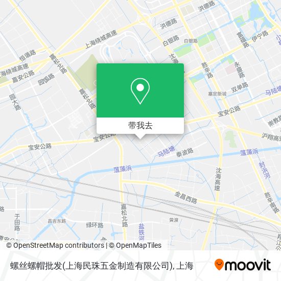 螺丝螺帽批发(上海民珠五金制造有限公司)地图
