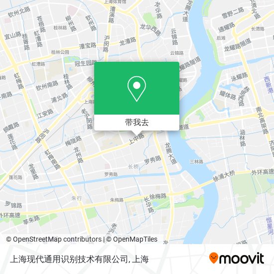 上海现代通用识别技术有限公司地图