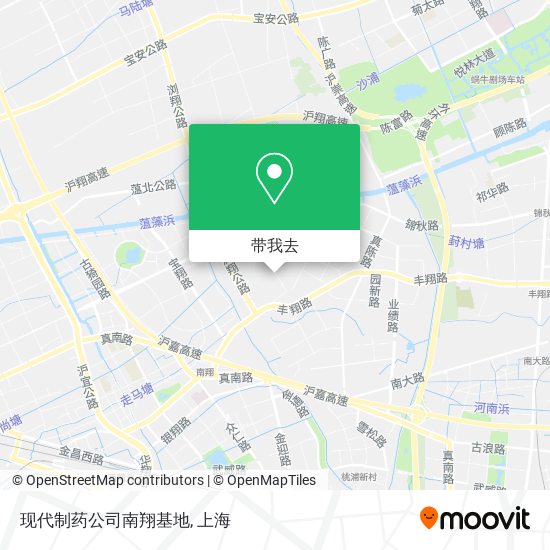 现代制药公司南翔基地地图