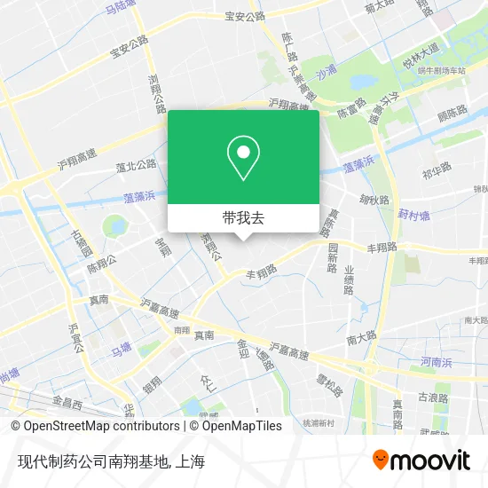 现代制药公司南翔基地地图