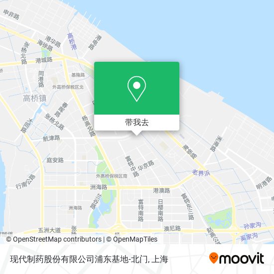 现代制药股份有限公司浦东基地-北门地图