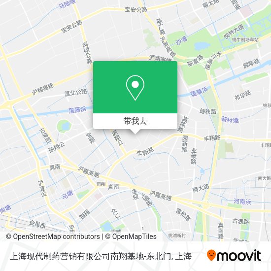 上海现代制药营销有限公司南翔基地-东北门地图