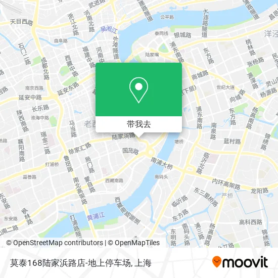 莫泰168陆家浜路店-地上停车场地图