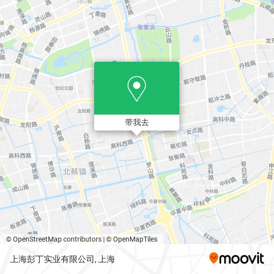 上海彭丁实业有限公司地图