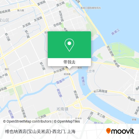 维也纳酒店(宝山吴淞店)-西北门地图