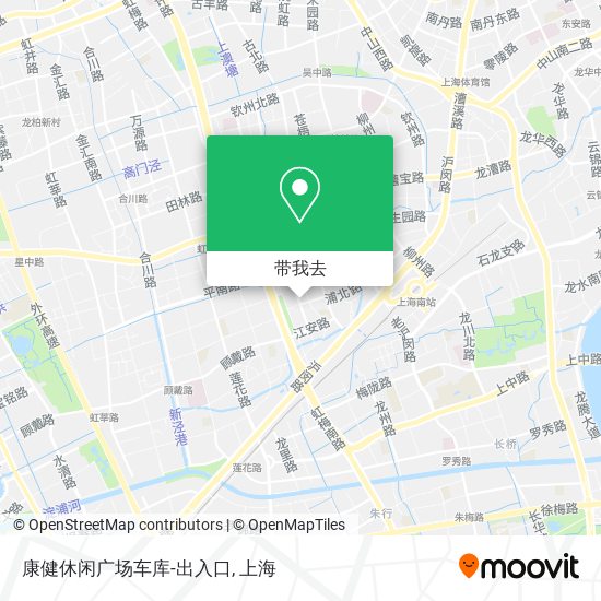 康健休闲广场车库-出入口地图