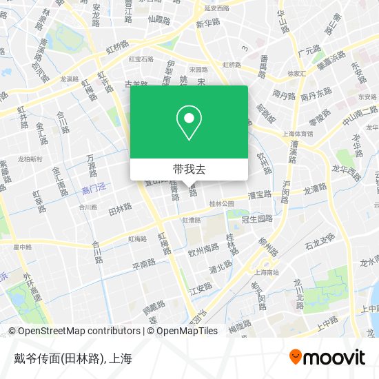 戴爷传面(田林路)地图