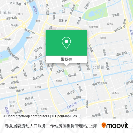 春夏居委流动人口服务工作站房屋租赁管理站地图
