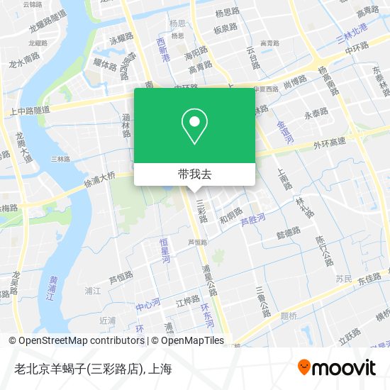 老北京羊蝎子(三彩路店)地图