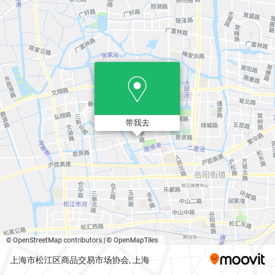 上海市松江区商品交易市场协会地图