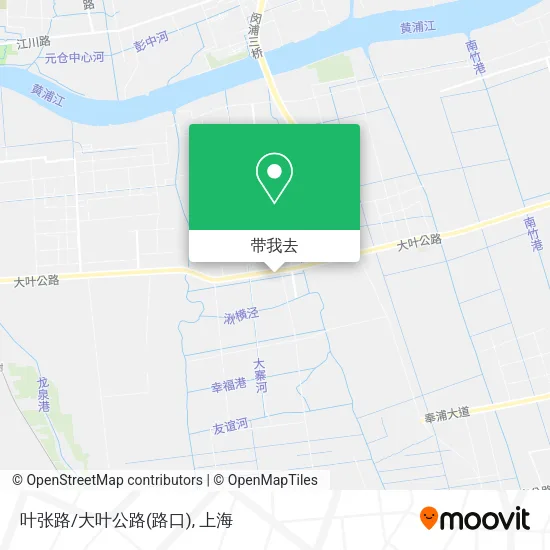 叶张路/大叶公路(路口)地图