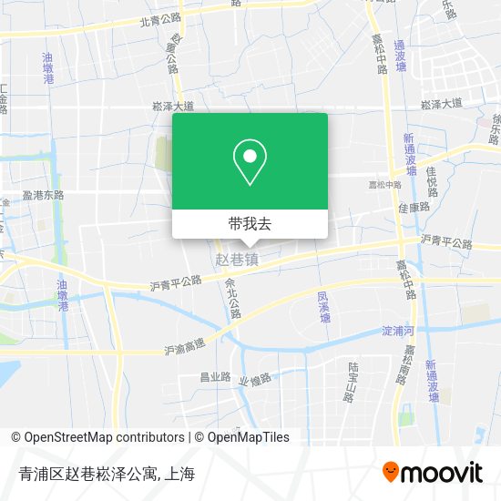 青浦区赵巷崧泽公寓地图