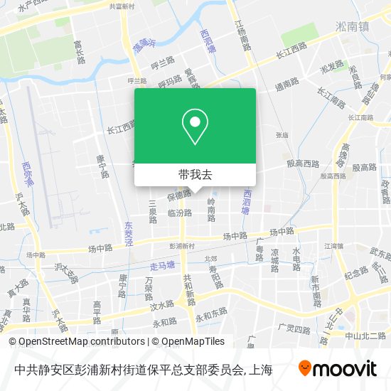 中共静安区彭浦新村街道保平总支部委员会地图