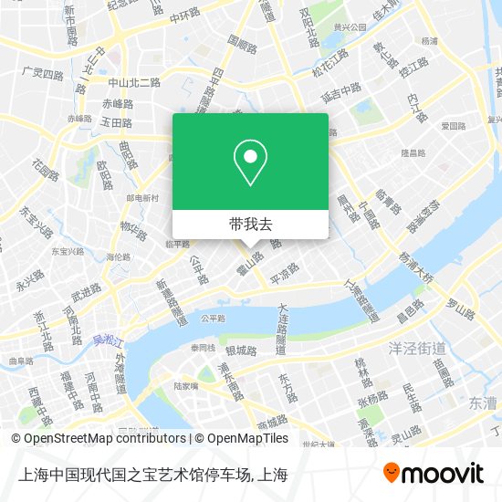 上海中国现代国之宝艺术馆停车场地图