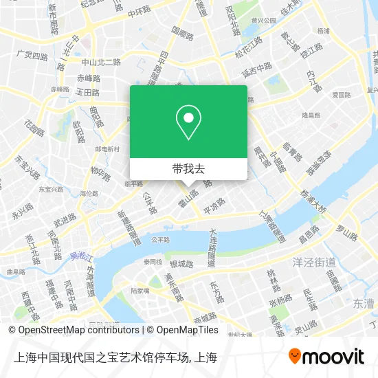 上海中国现代国之宝艺术馆停车场地图