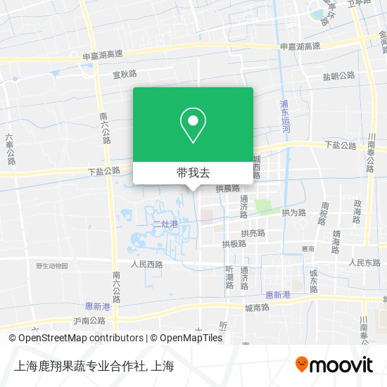 上海鹿翔果蔬专业合作社地图