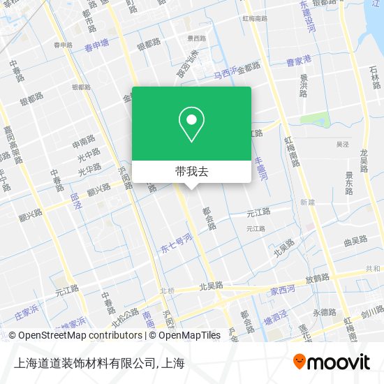 上海道道装饰材料有限公司地图