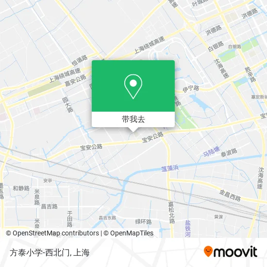 方泰小学-西北门地图