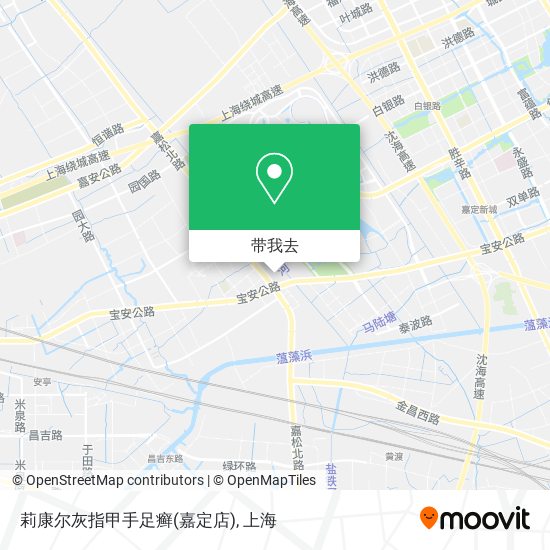 莉康尔灰指甲手足癣(嘉定店)地图