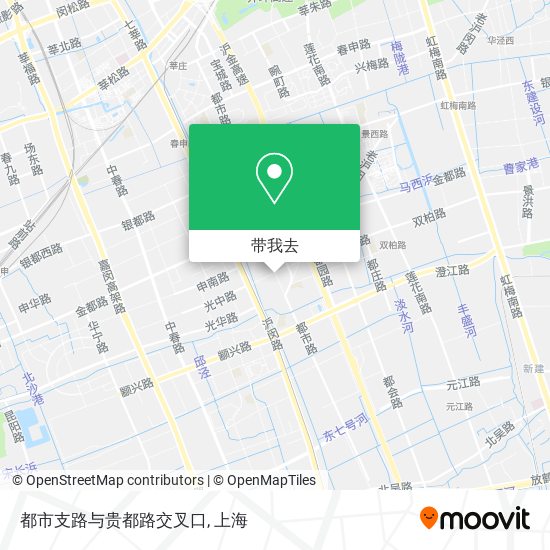 都市支路与贵都路交叉口地图