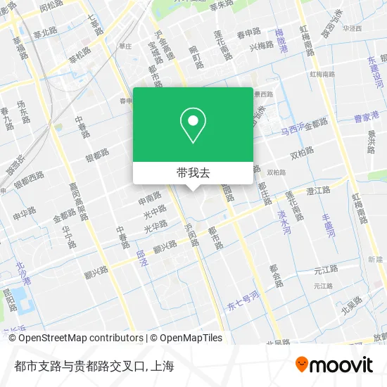 都市支路与贵都路交叉口地图