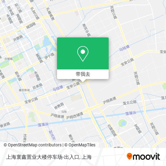 上海寰鑫置业大楼停车场-出入口地图