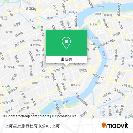 上海星辰旅行社有限公司地图
