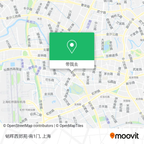 铭晖西郊苑-南1门地图
