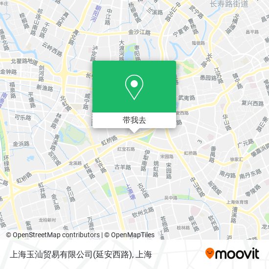 上海玉汕贸易有限公司(延安西路)地图