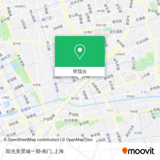 阳光美景城一期-南门地图