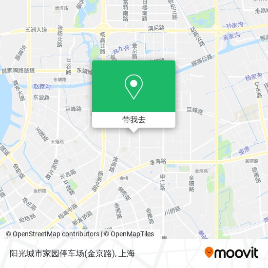 阳光城市家园停车场(金京路)地图