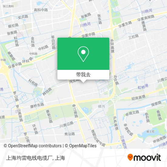 上海均雷电线电缆厂地图