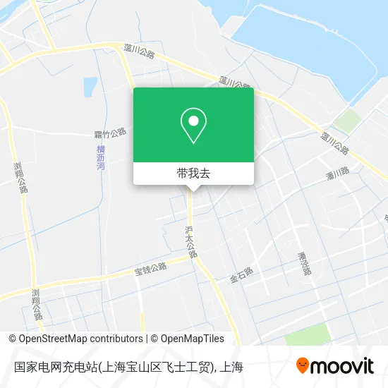 国家电网充电站(上海宝山区飞士工贸)地图