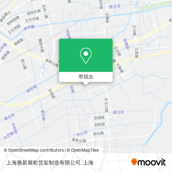 上海雅新展柜货架制造有限公司地图