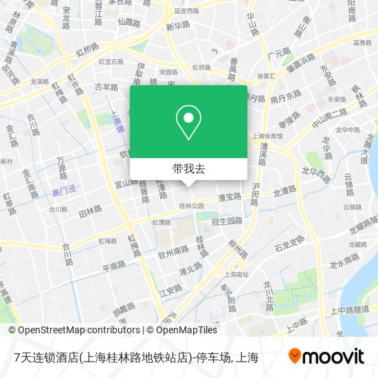 7天连锁酒店(上海桂林路地铁站店)-停车场地图