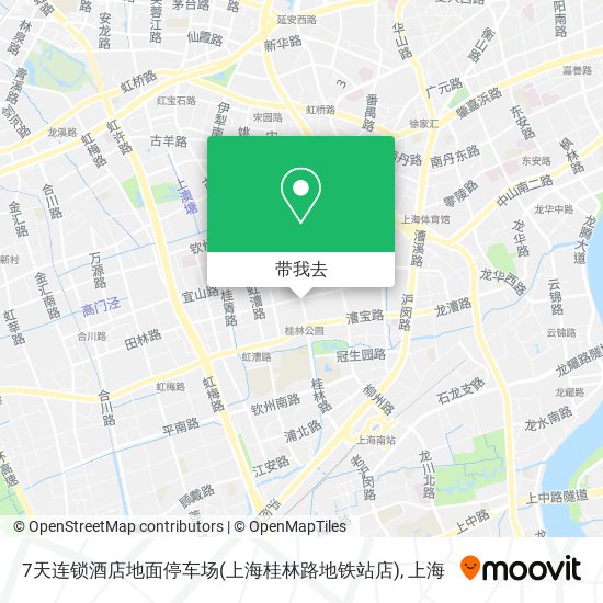 7天连锁酒店地面停车场(上海桂林路地铁站店)地图