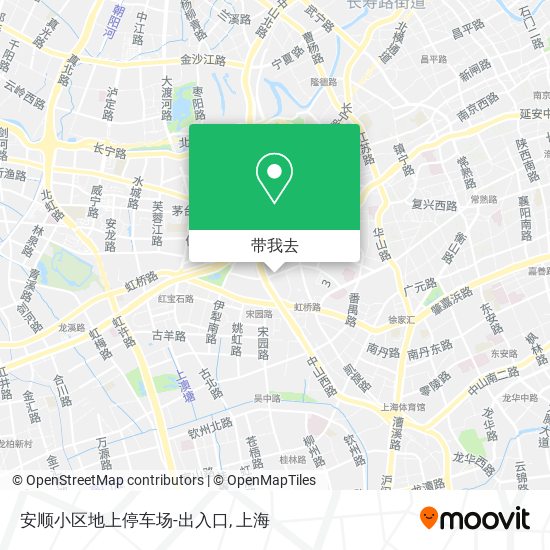 安顺小区地上停车场-出入口地图