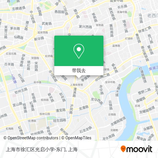 上海市徐汇区光启小学-东门地图