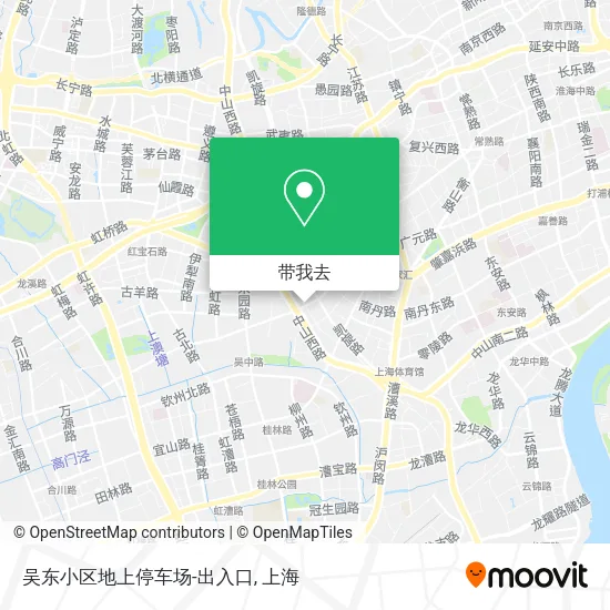吴东小区地上停车场-出入口地图