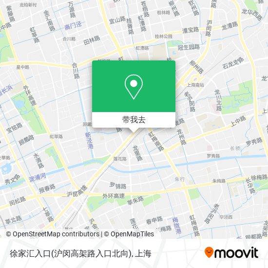 徐家汇入口(沪闵高架路入口北向)地图