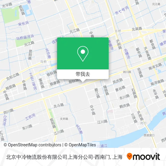 北京中冷物流股份有限公司上海分公司-西南门地图