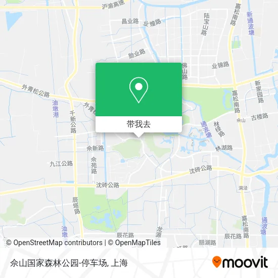 佘山国家森林公园-停车场地图