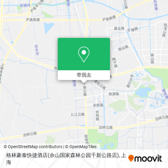 格林豪泰快捷酒店(佘山国家森林公园千新公路店)地图