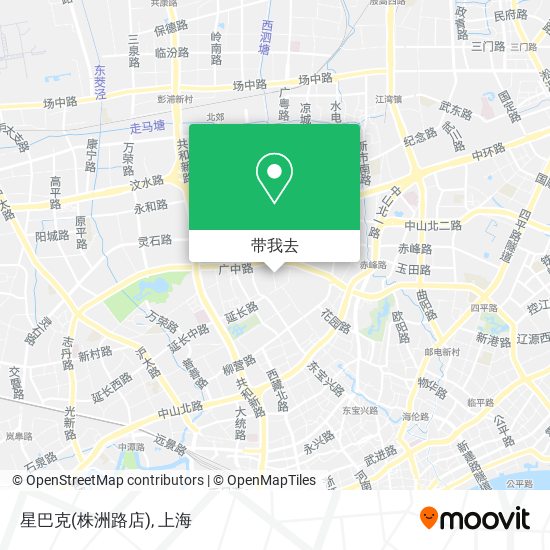星巴克(株洲路店)地图