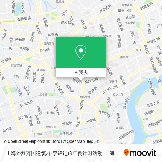 上海外滩万国建筑群-李锦记跨年倒计时活动地图