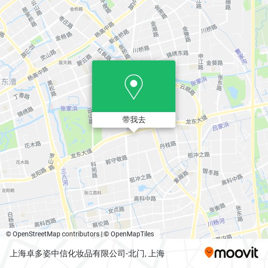上海卓多姿中信化妆品有限公司-北门地图