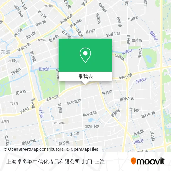 上海卓多姿中信化妆品有限公司-北门地图