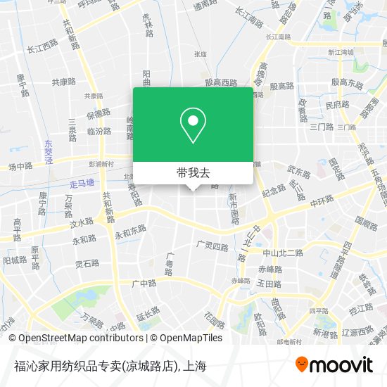 福沁家用纺织品专卖(凉城路店)地图