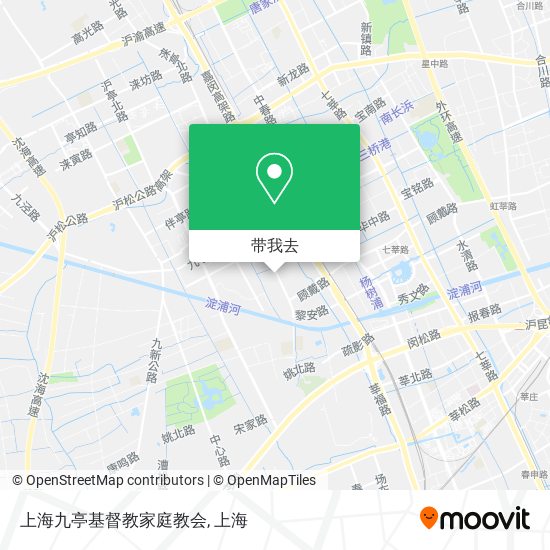 上海九亭基督教家庭教会地图